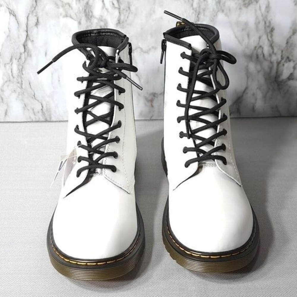 Dr. Martens 1460 Y Ankle Boots White Smooth Leather US‎ M 6 US L 7